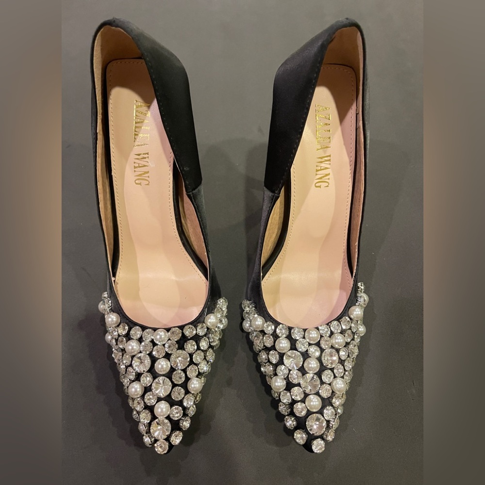 Rhinestone pumps